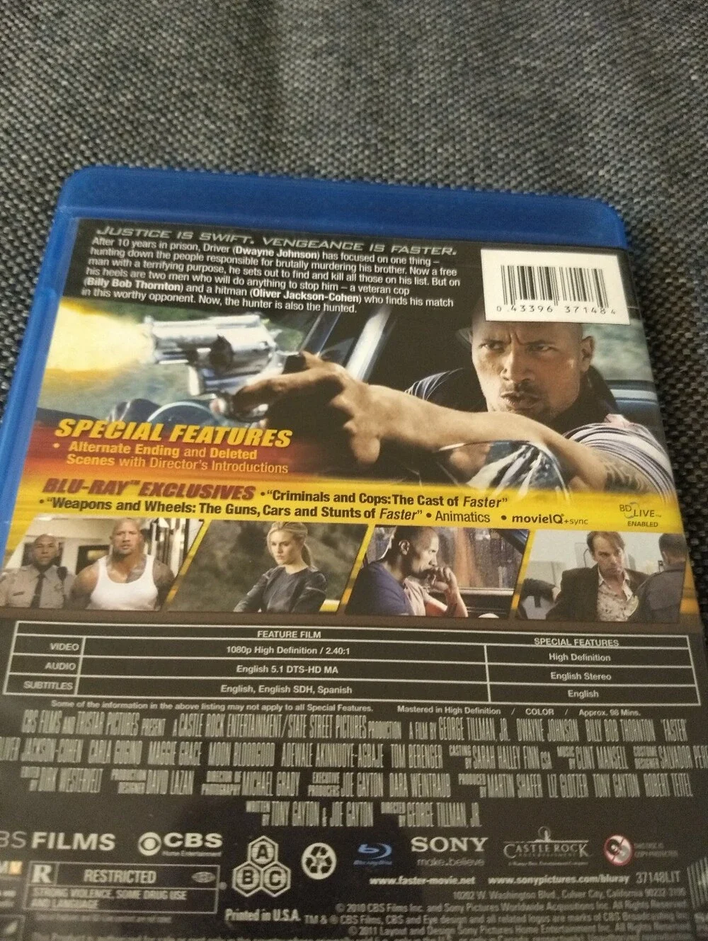 Faster - Blu-ray - Dwayne Johnson